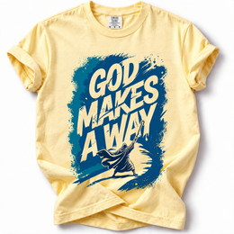 God Makes a Way Premium T-Shirt — Banana