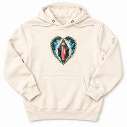 Guadalupe Virgin Premium Hoodie in Sandshell
