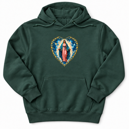Guadalupe Virgin Premium Hoodie in Sports Green