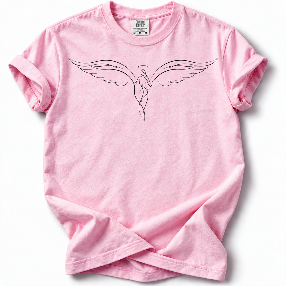Guardian Angel Premium T-Shirt — Blossom — Front