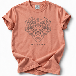 Holy Spirit Sacred Geometry Premium T-Shirt — Terracotta