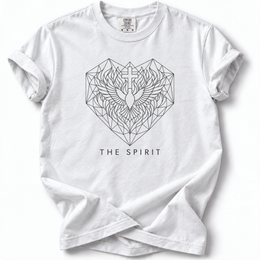 Holy Spirit Sacred Geometry Premium T-Shirt — White