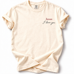 Jesus I Love You Premium T-Shirt — Ivory