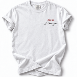 Jesus I Love You Premium T-Shirt — White