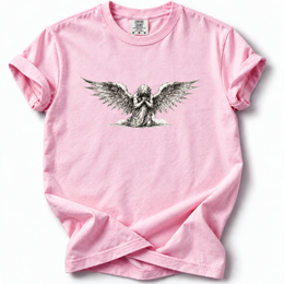 Kneeling Angel Premium T-Shirt — Blossom