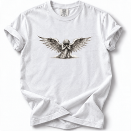 Kneeling Angel Premium T-Shirt — White