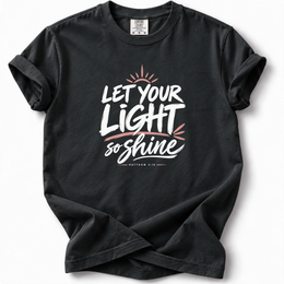 Let Your Light Shine Premium T-Shirt — Black