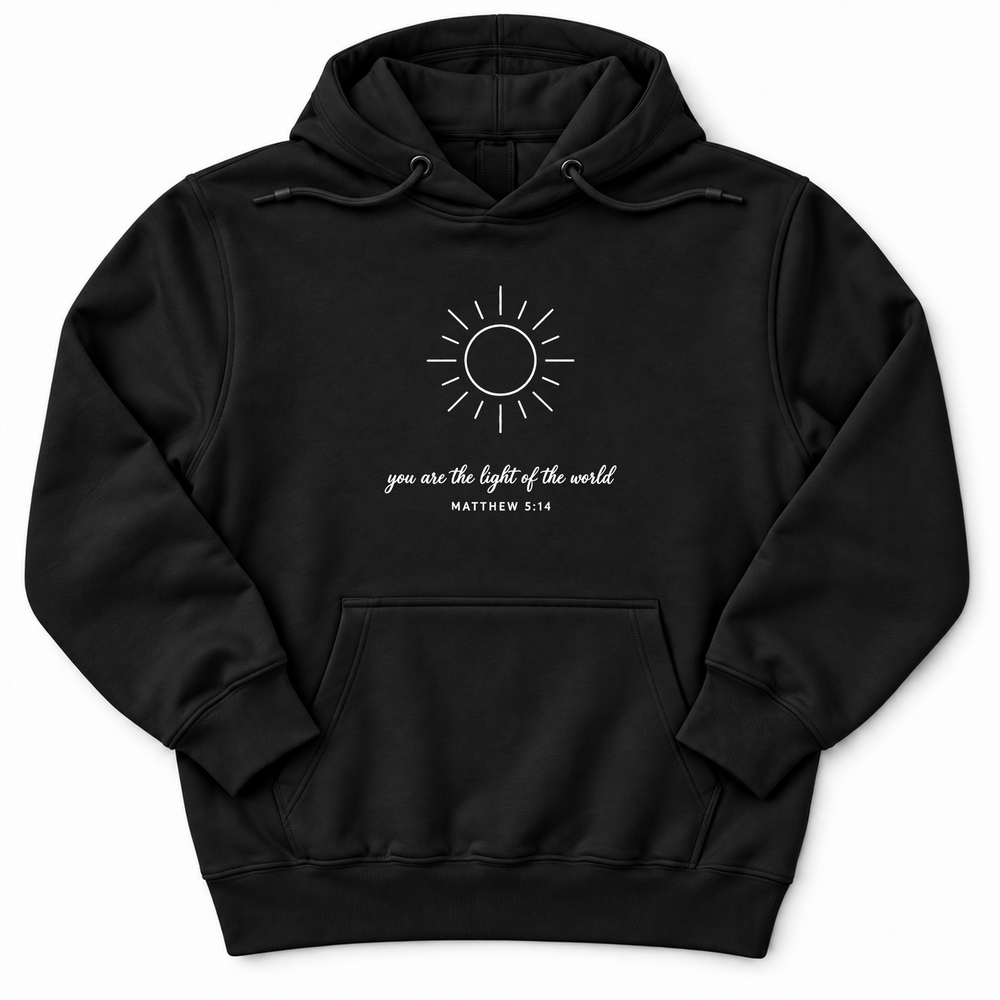 You Are the Light of the World Premium Hoodie in Black