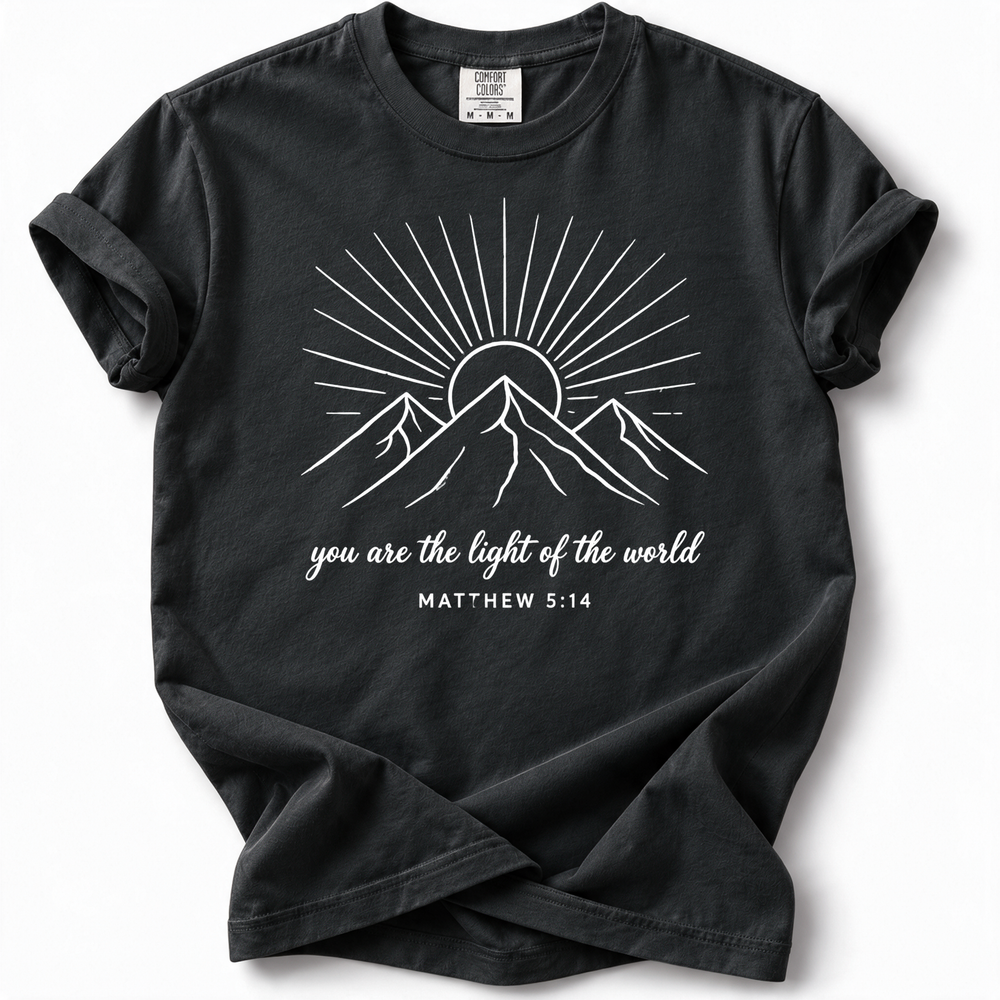 Mountain Light Premium T-Shirt — Black