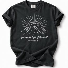 Mountain Light Premium T-Shirt — Black