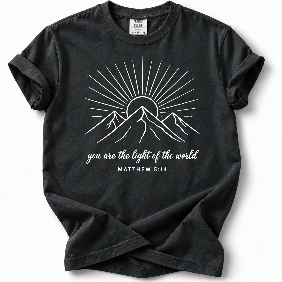 Mountain Light Premium T-Shirt — Black