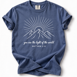 Mountain Light Premium T-Shirt — China Blue
