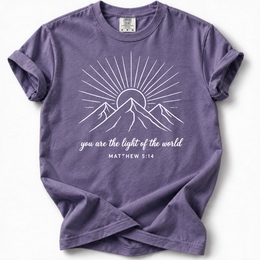 Mountain Light Premium T-Shirt — Grape