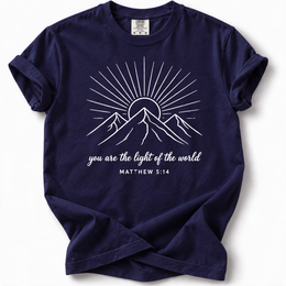Mountain Light Premium T-Shirt — True Navy