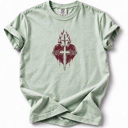 Sacred Heart Premium T-Shirt — Bay