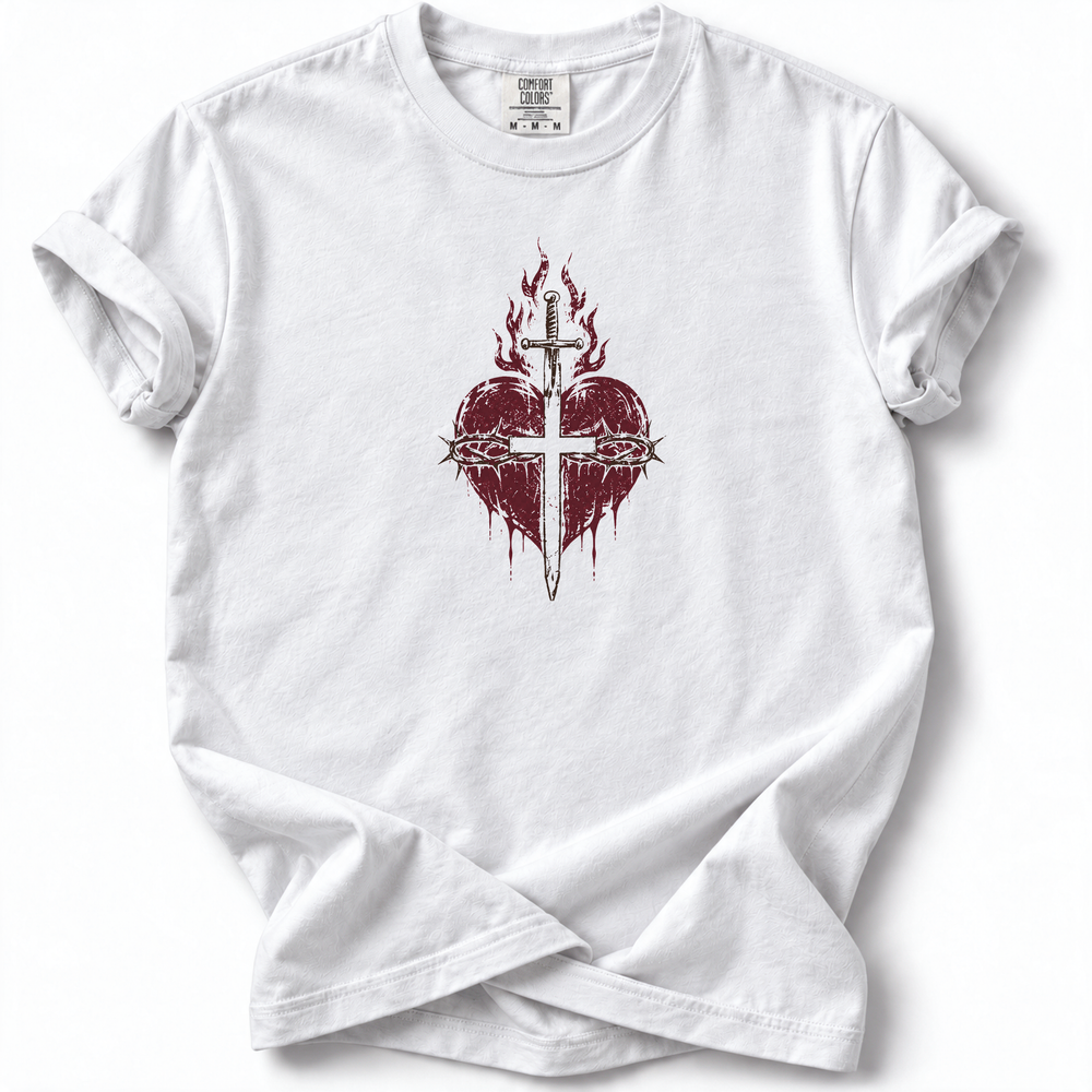 Sacred Heart Premium T-Shirt — White
