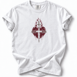 Sacred Heart Premium T-Shirt — White