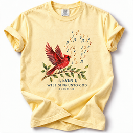 Sing Unto God Cardinal Premium T-Shirt — Banana