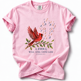 Sing Unto God Cardinal Premium T-Shirt — Blossom