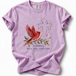 Sing Unto God Cardinal Premium T-Shirt — Orchid