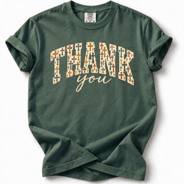 Thank you Cross Pattern Premium T-Shirt — Blue Spruce