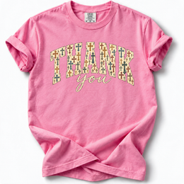 Thank you Cross Pattern Premium T-Shirt — Crunchberry