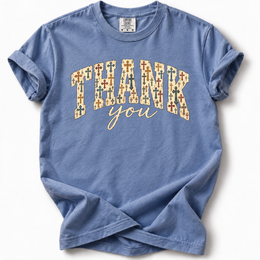 Thank you Cross Pattern Premium T-Shirt — Mystic Blue