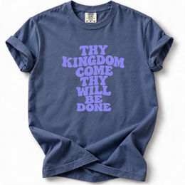 Thy Kingdom Come Premium T-Shirt — China Blue