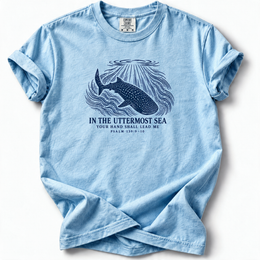 Uttermost Sea Whale Premium T-Shirt — Chambray