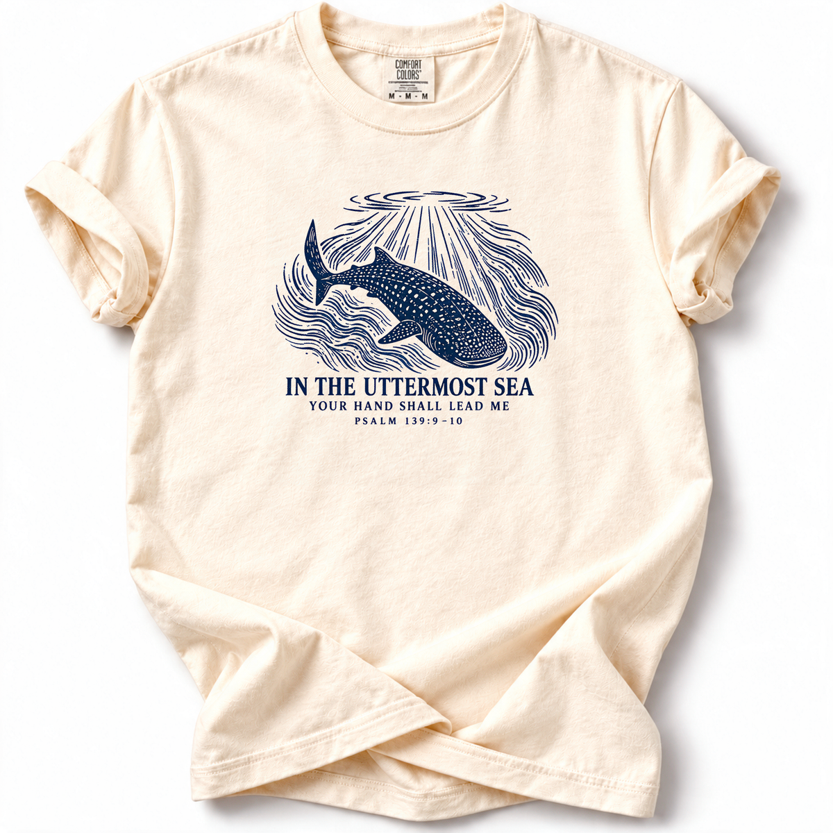 Uttermost Sea Whale Premium T-Shirt — Ivory