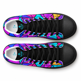 Stained Glass High Tops, overhead view